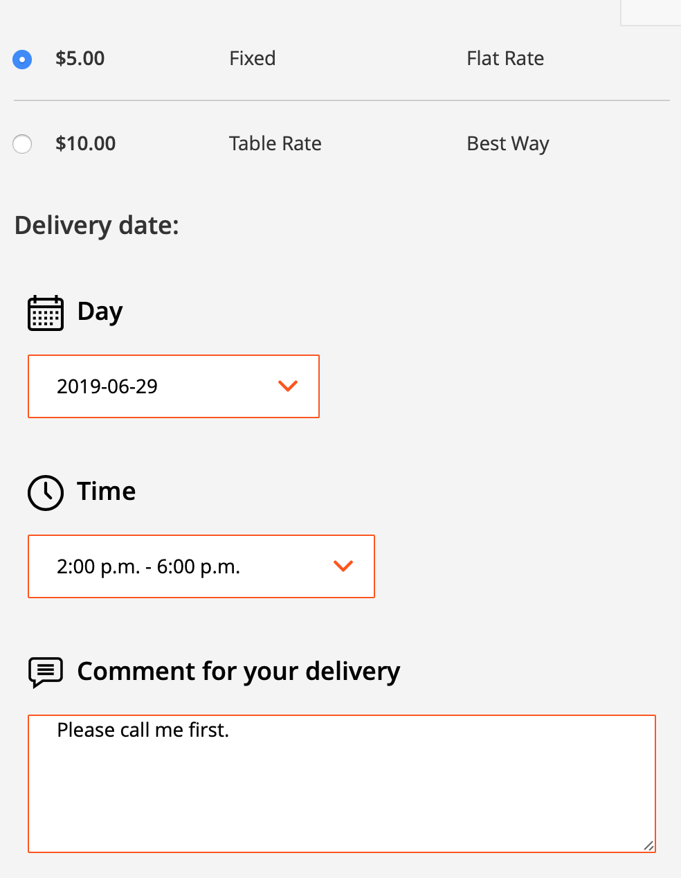 Delivery Date