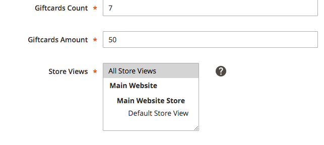 Mageworx Gift Card Generate